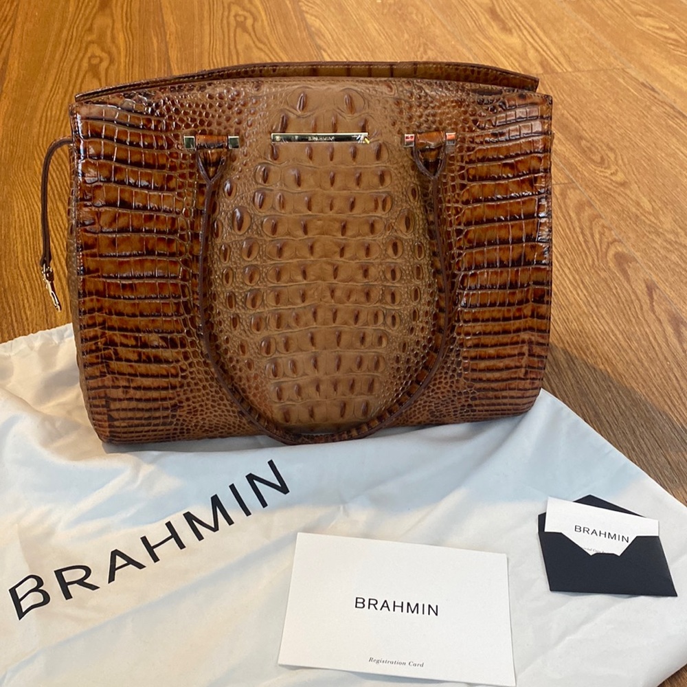 Brahmin Alice Carryall in Toasted Almond Melbourne